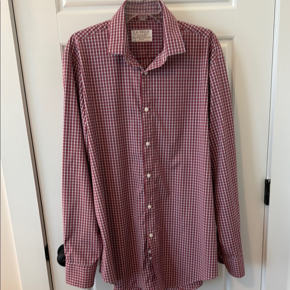 J.M. Haggar Performance Button Down Mens Dress Shirt - XL